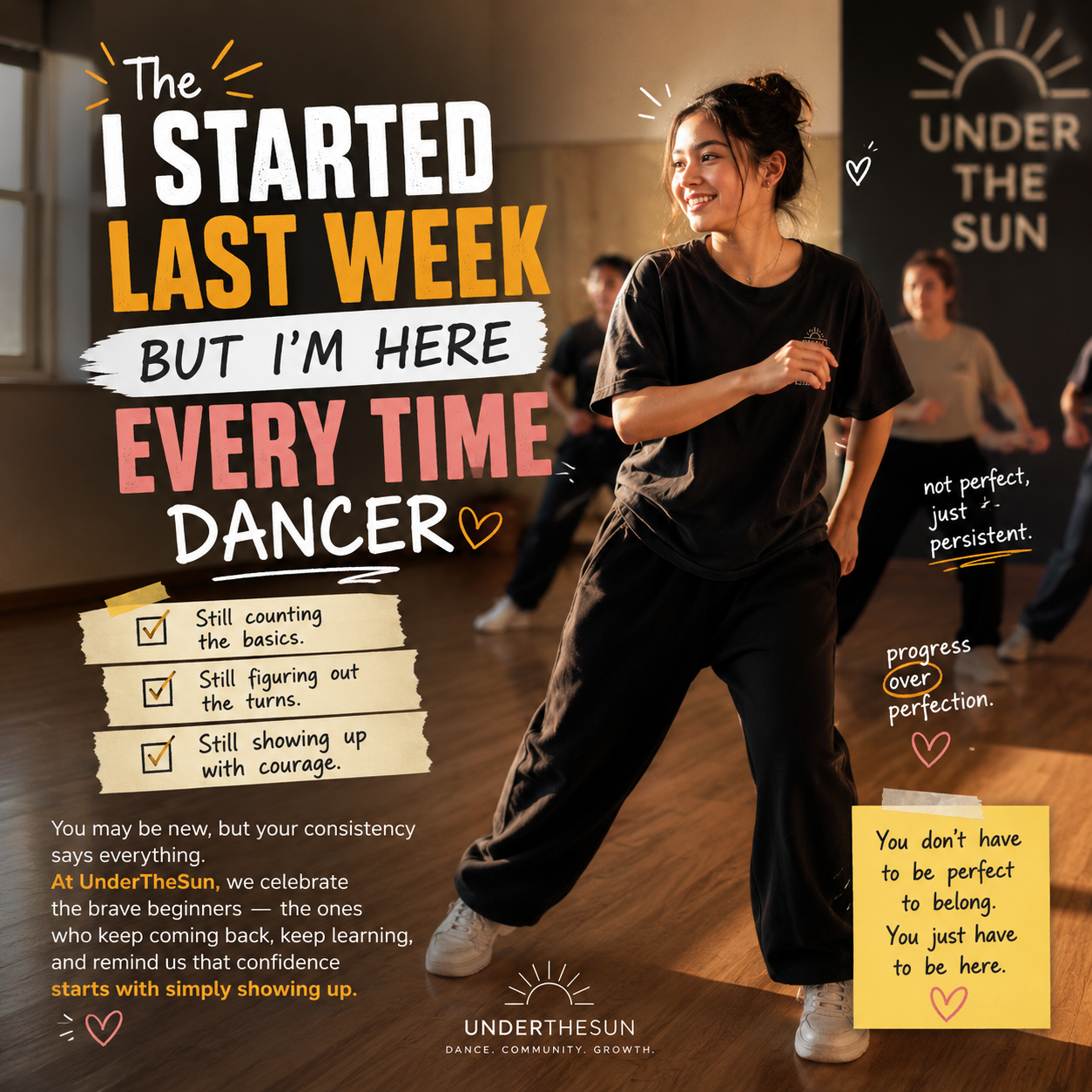 The “I Started Last Week But I’m Here Every Time” Dancer